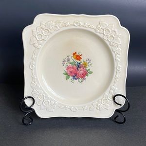 Vintage England Crown Ducal Square Plate